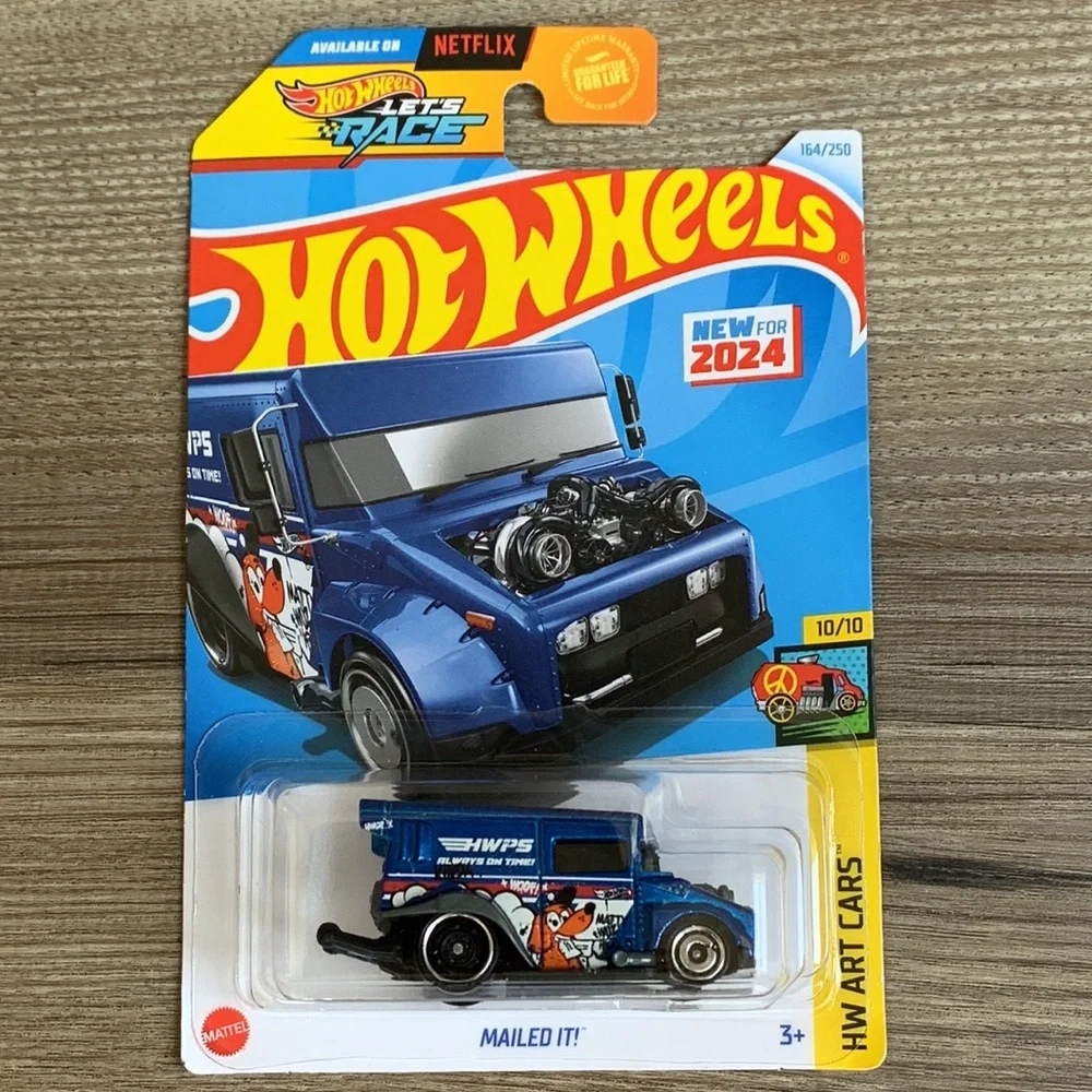 Hot Wheels Mailed It Van Art Car Hotwheels Mail Truck Lets Race Netflix New 2024